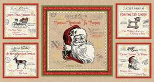 P & B Textiles Fabric - North Pole Express - Panel