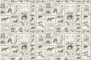 QT Fabric - COUNTRY FARM - FARM PATCH - CREAM