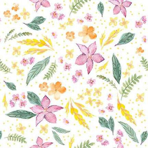 Studio E Fabric - All Big Things Start Small - Floral Pieces