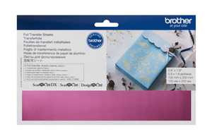 Brother CAFTSPNK1 ScanNCut Foil Transfer Sheets in Pink