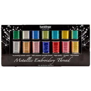 Brother MTPK14 Metallic Thread Pack - 14 colors