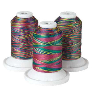 Brother QTC908 Variegated Primaries Cotton Quilting Thread - 3 Pack, 400 Yards