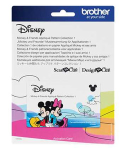 Brother CADSNP03 Disney Mickey and Friends Appliqué Pattern Collection #1