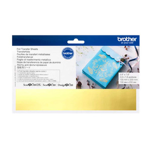 Brother ScanNCut - Gold Color Foil Transfer Sheets Premier Stitching