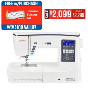 Janome Skyline S6 Anniversary Edition Premier Stitching Promo