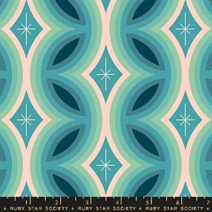 Moda Fabric - Juicy Geometrics Dark Turquoise