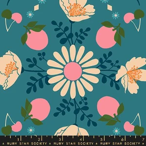 Moda Fabric - Juicy Retro Fruit Floral Storytime