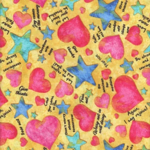UpWords Hearts and Stars - Yellow
