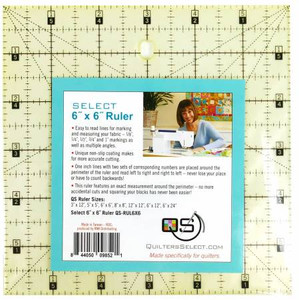 Quilters Select Non-Slip Ruler 6in x 6in