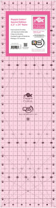 Quilters Select 6-1/2in x 12in Pink Non-Slip Ruler
