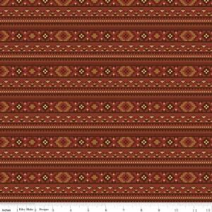 Back Of The Chutes Stripe Rust - Riley Blake Designs