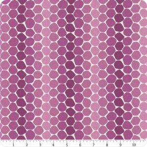 Bee Haven Honeycomb Plum - Benartex Fabric