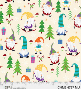 Christmas Miniatures 2 Gnomes - P&B Fabric