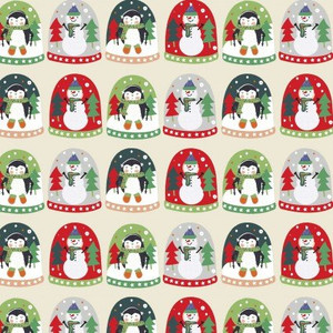 Christmas Miniatures Joyful Snow Globes - P&B Fabric