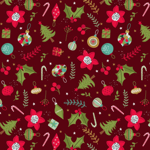 Christmas Miniatures Wonderful Christmas - P&B Fabric