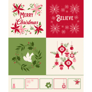 Once Upon Christmas Panel - Moda Fabric