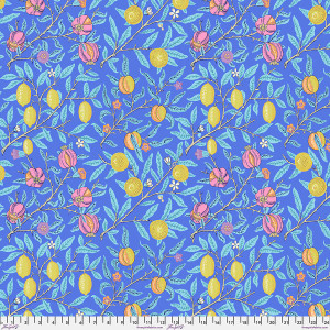 Kaffe x Morris & Co. Fruit Cobalt - Free Spirit Fabrics