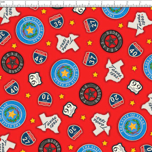 All Texas Shop Hop - Texas Road Signs - QT Fabrics