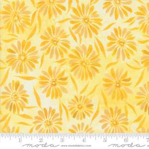 Sunshine Blue Skies Brightly Beaming Florals Sunshine - Moda Fabric