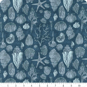 Serena Shores Sketchy Shells Coastal - Moda Fabric