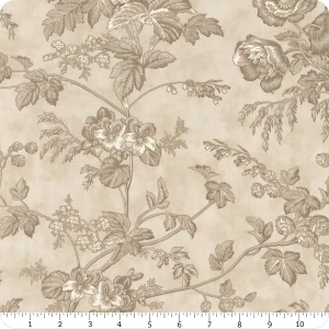3 Sisters Favorites Vintage Linens Florals Silver - Moda Fabric