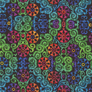 Vivid Wheels Multi - In The Beginning Fabric