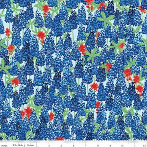 Friendship Florals Main Sky - Riley Blake Fabric