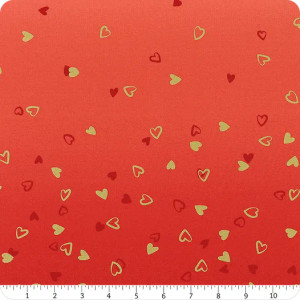 I Heart Ombre Metallic Cherry - Moda Fabric 10875-314M
