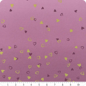 I Heart Ombre Metallic Mauve - Moda Fabric 10875-319M