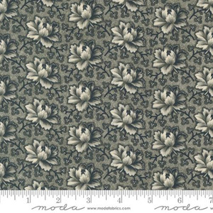 Goodnight Irene Tea Rose Florals Graphite - Moda Fabrics 31702-17