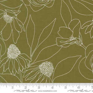 Botany Etched Floral Fern - Moda Fabrics 11557-18