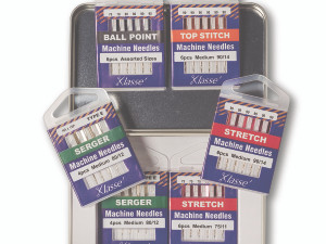 Klasse 6PC Serger HAX1SP Needle Variety Tin (For Baby Lock Acclaim, Celebrate, Victory, and Vibrant Sergers)