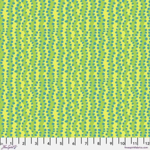 Kaffe Fassett Collective February 2025 SM Bubble Stripe - Yellow - Free Spirit Fabrics pwbm097-yellow