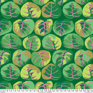 Kaffe Fassett Collective February 2025 Palm Leaves - Green - Free Spirit Fabrics pwgp208-green
