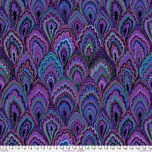 Kaffe Fassett Collective February 2025 Marble Scallops - Purple - Free Spirit Fabrics pwgp207-purple