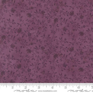 3 Sisters Lavender Fields Floral Leaf Vine Butterfly Pansy - Moda Fabrics 44361-29