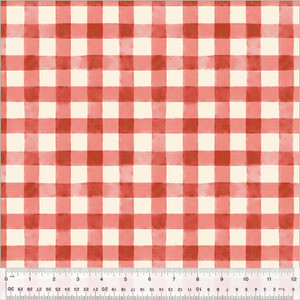Highland Hooves Picnic Plaid Barn Red - Windham Fabrics 54463-7