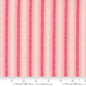 Hey Boo Stripe Bubble Gum Pink - Moda Fabrics 5214-13