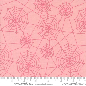 Hey Boo Webs Bubble Gum Pink - Moda Fabrics 5213-13
