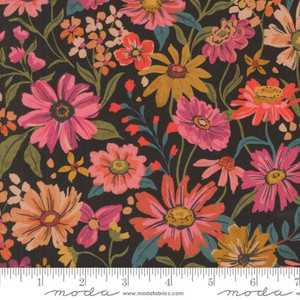Sagewood Florals Summerfield Night Sky - Moda Fabric 11950-22