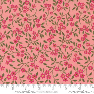 Sagewood Small Floral Dogwood Rose - Moda Fabric 11953-21