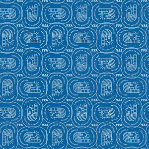 FFA Forever Blue 2 Farm Patch Blue - Riley Blake Designs Fabric C15854R-BLUE