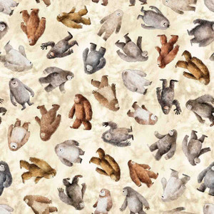 Bigfoot Toss Grey - QT Fabric 30993-E