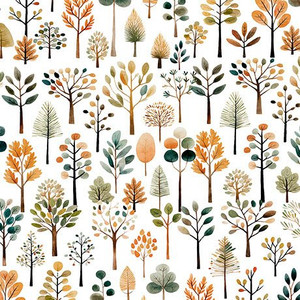 Bigfoot Trees White - QT Fabric 30996-Z