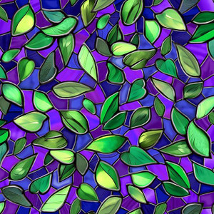 Tree of Life Purple Leaves - QT Fabric 30927-V