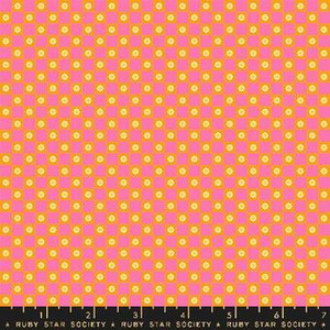 Animal Animal Flowers Orange - Ruby Star Society Fabric RS5169-13