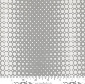 Color Crush Dots and Stripes Silver - Moda Fabric 10885-13