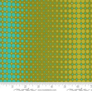 Color Crush Dots and Stripes Zest - Moda Fabric 10885-18