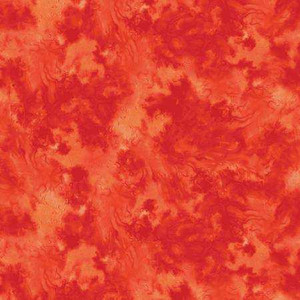 Moon Flower Flowing Tonal Orange - P&B Fabric MFLO05719-RO Premier Stitching