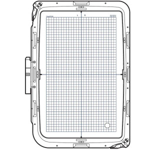 Janome RE46d (11"x18") Embroidery Hoop with Template for CM17